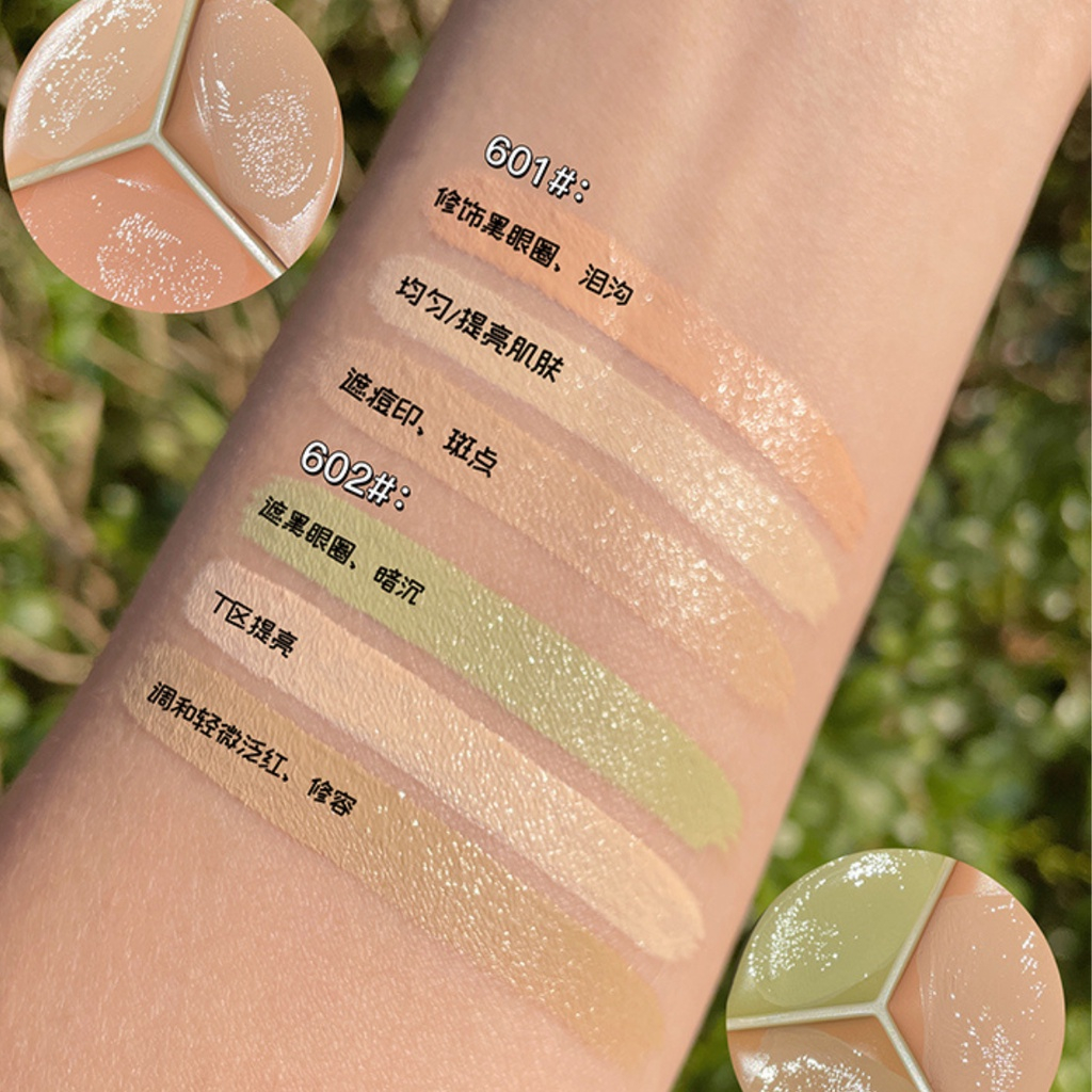 Kem Che khuyết điểm 3 màu nội địa trung GOGO TALES Light Coke Silk Moisten chính hãng, mỏng nhẹ bám dính tốt GT470