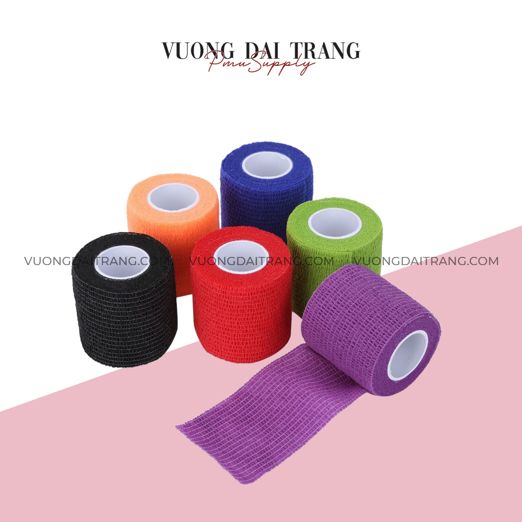 Cuộn vải bọc máy, bọc Tay Cầm Máy Phun Xăm chống trơn, đàn hồi