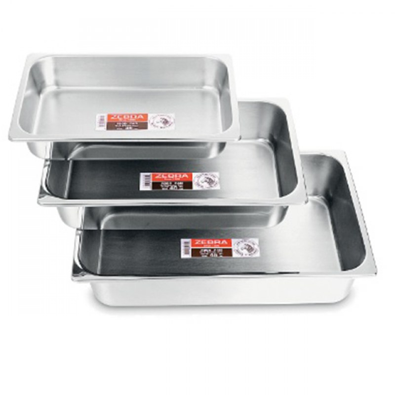 Khay inox Zebra 32cm  - 141232 hàng nhập khẩu Thailand Cao cấp đựng thức ăn