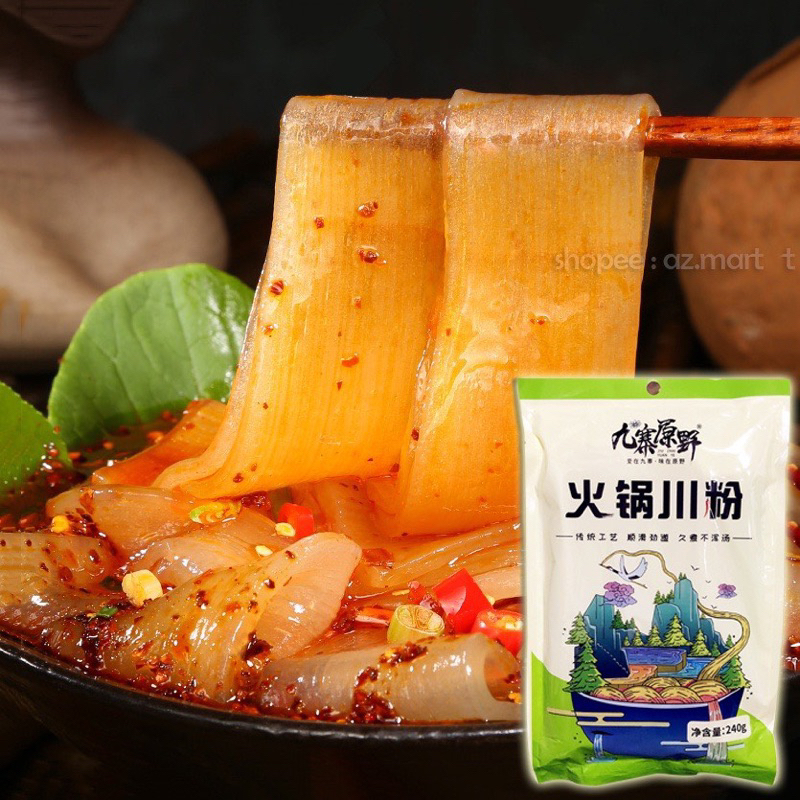 Miến Dẹt Khoai Lang Khoai Tây Tứ Xuyên Không Gia Vị Dùng Ăn Lẩu 240g