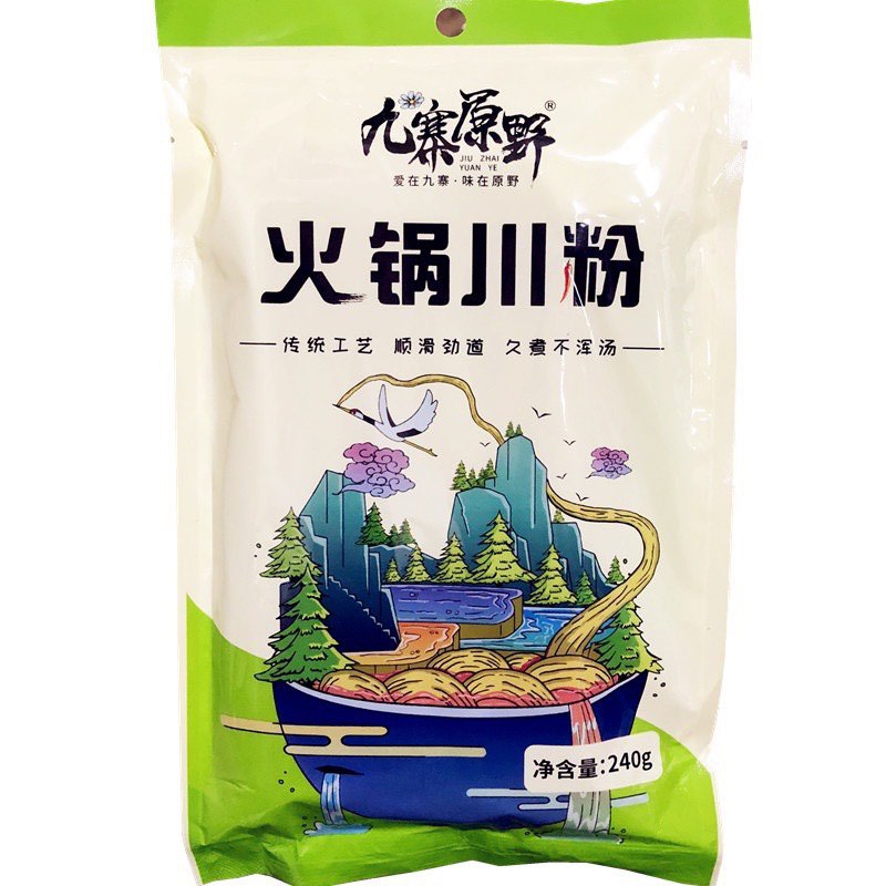 Miến Dẹt Khoai Lang Khoai Tây Tứ Xuyên Không Gia Vị Dùng Ăn Lẩu 240g