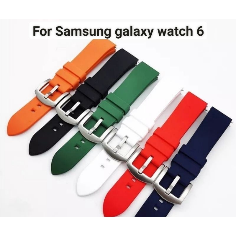 Dây silicon 20mm mềm êm dành cho đồng hồ Samsung Galaxy Watch 6 / Watch 6 classic / Watch 7 40mm / 4