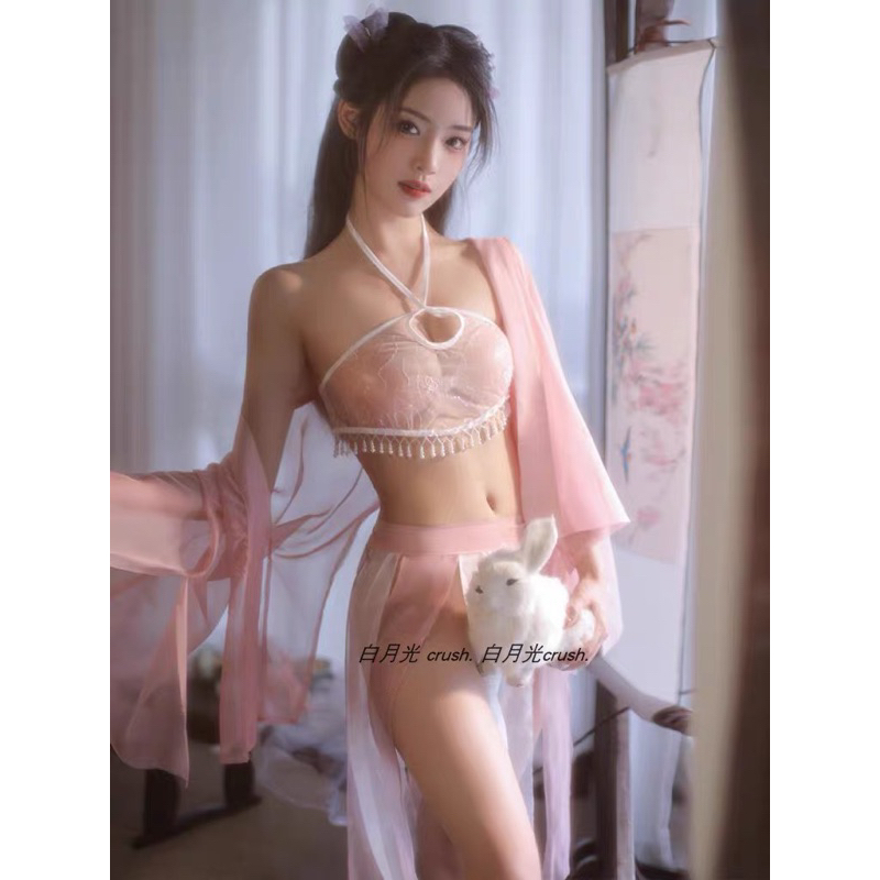 SP.756 Set cosplayy cổ trang Trung hoa màu hồng sexy quyến rũ