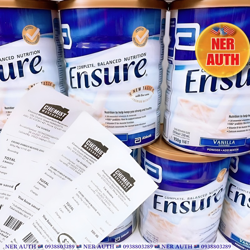 Sữa Ensure Úc 850g date mới nhất
