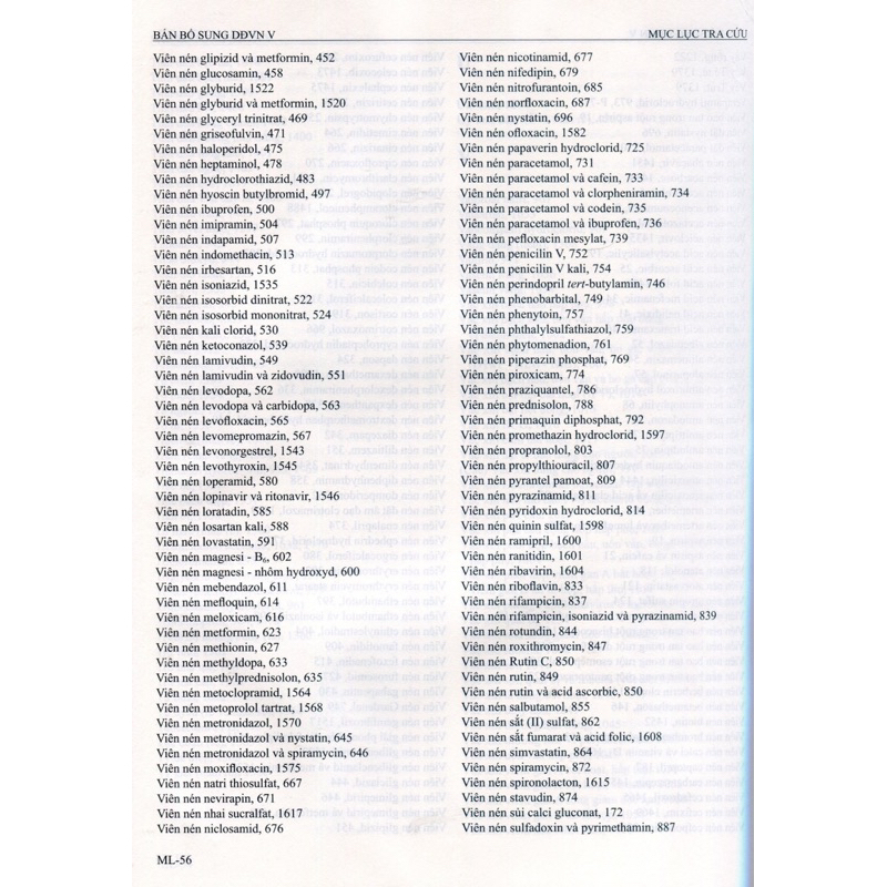 Sách - Dược điển Việt Nam V