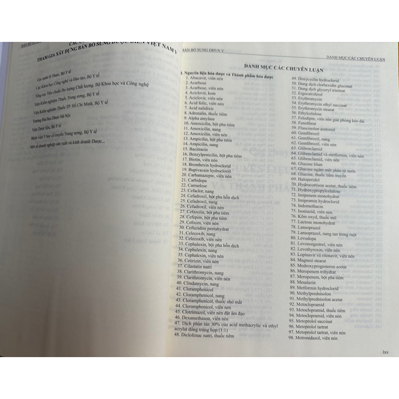 Sách - Dược điển Việt Nam V