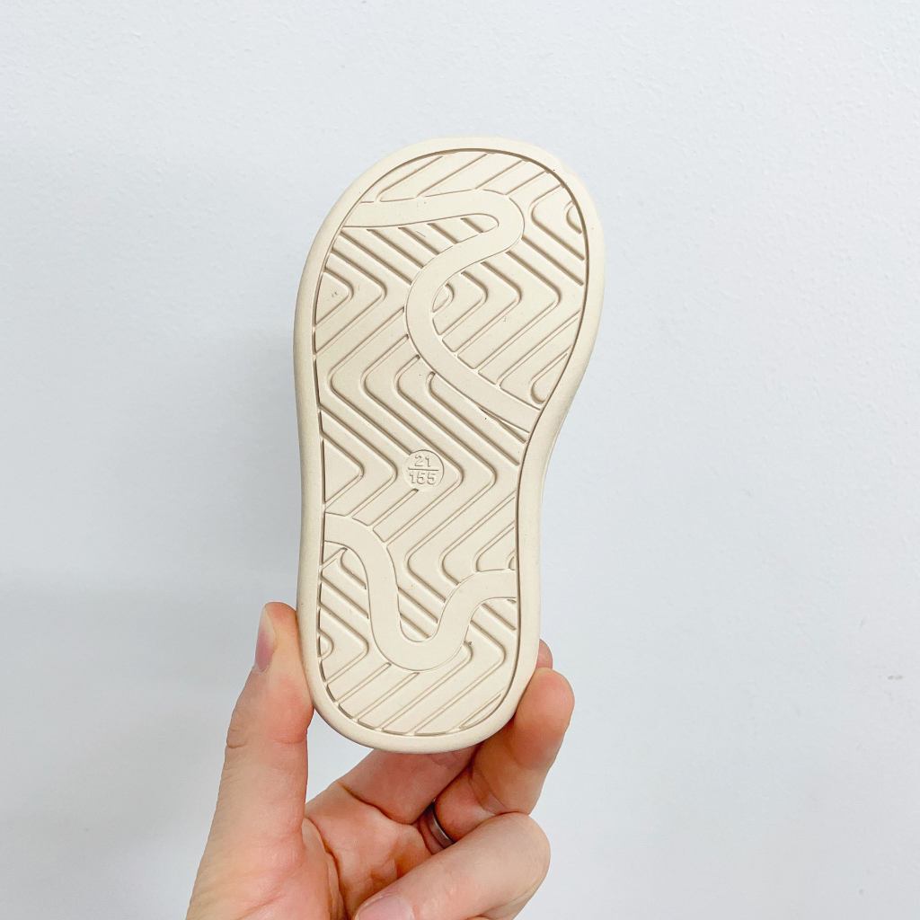 Giày tập đi quai dán tiên lợi gắn Nơ chấm bi dễ thương cho bé gái