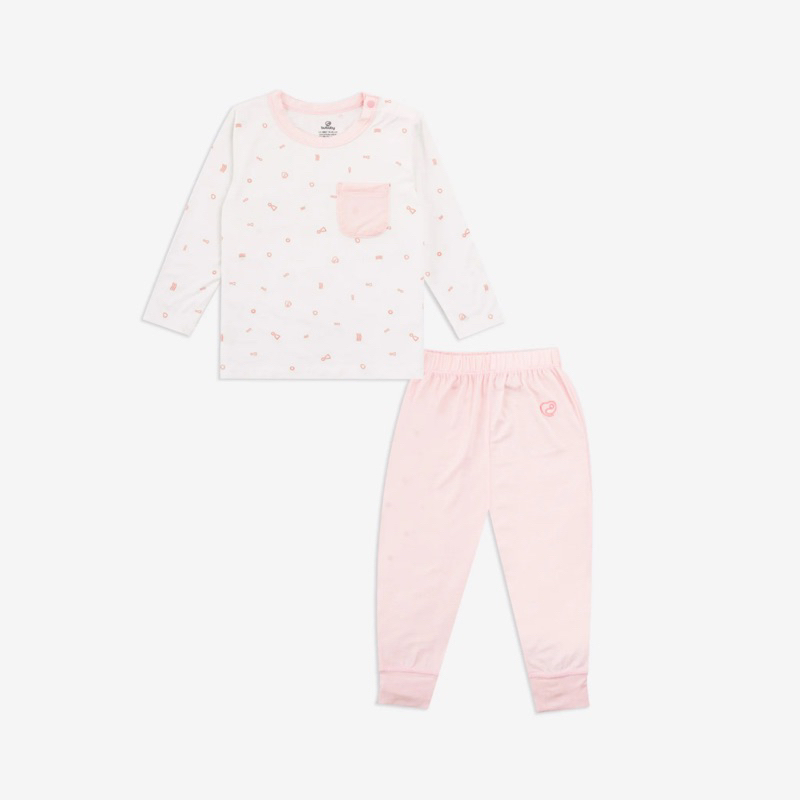 Bubaby Bộ dài tay cài vai Signature - Bambus BBB110108