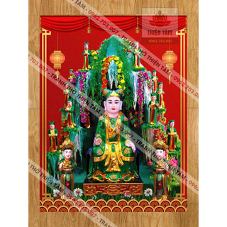Tranh Động Sơn Trang 3D chất liệu vải phủ bóng cao cấp dày dặn KHÔNG KHUNG