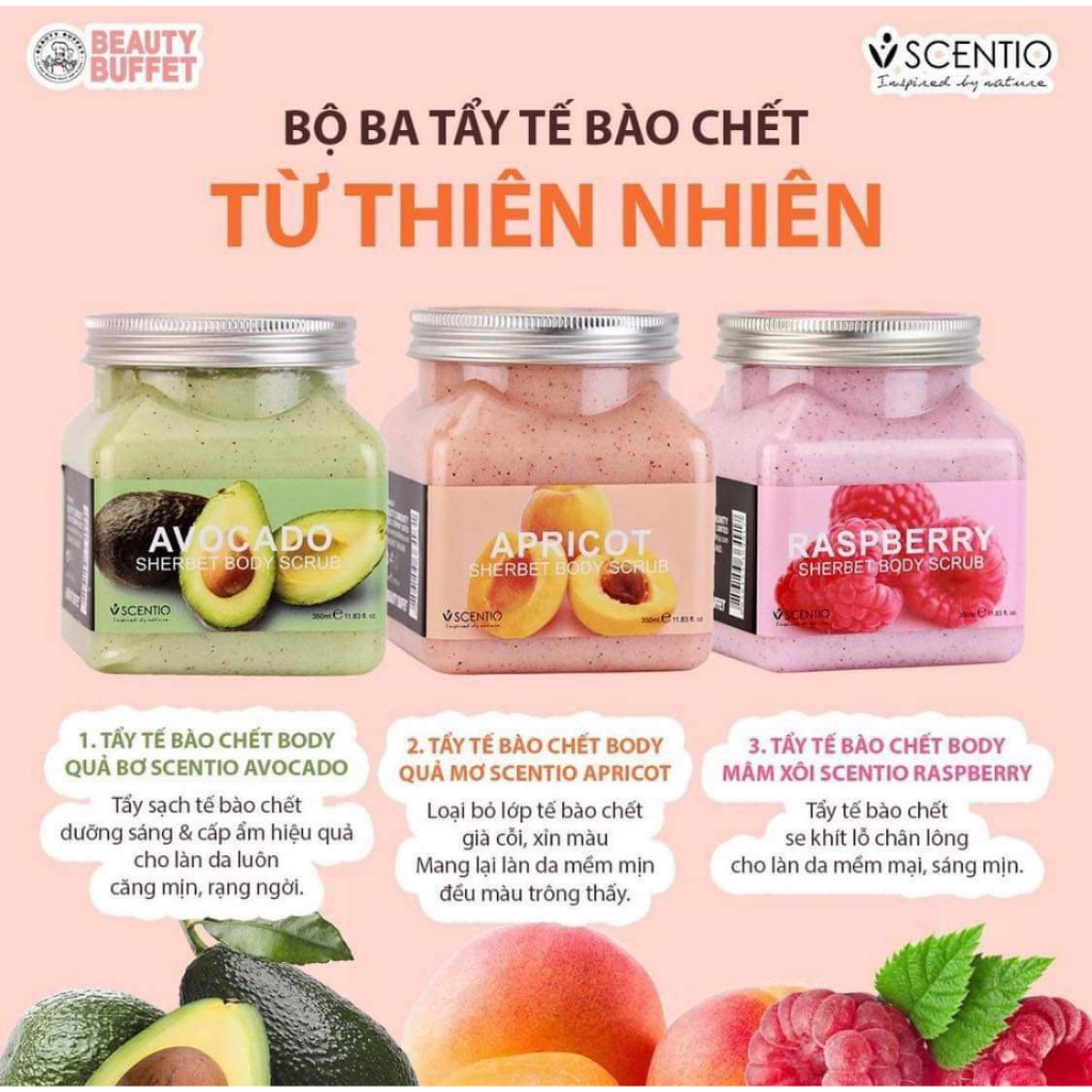 Tẩy Tế Bào Chết Body Beauty Buffet Scentio 350ml