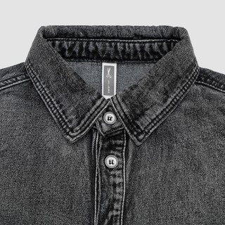Áo sơ mi Denim form oversize Selected Montier
