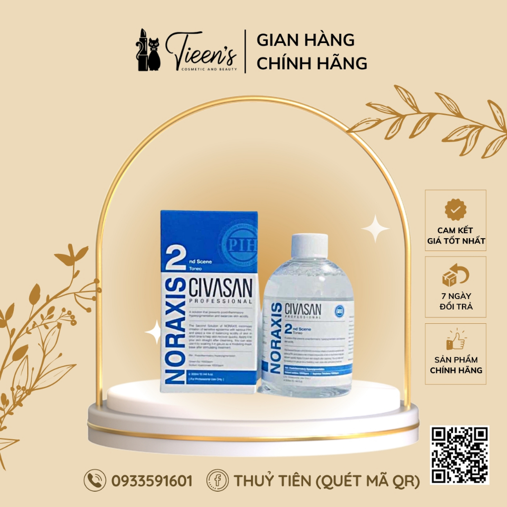 Toner cấp nước phục hồi da Civasan Noraxis 2nd Scene 300ml Tieen's Cosmetic