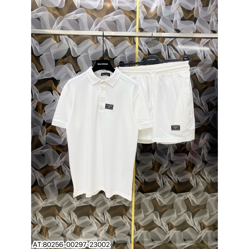 Bộ nam DOLE họa tiết loang thêu vân nổi phong cách trẻ trung from chuẩn