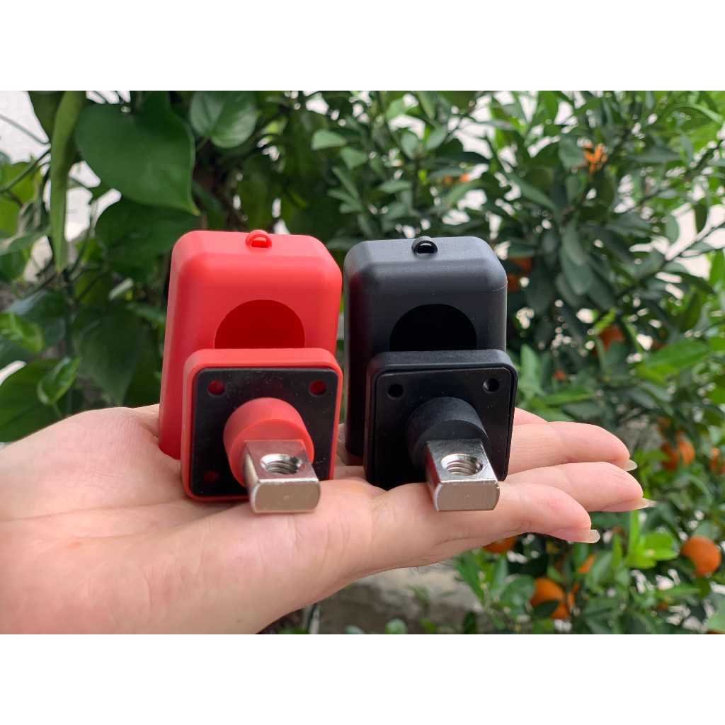Cọc đồng chuyên dụng cho Pin Lithium, tải sử dụng từ 20A - 120A, kèm đầu chụp nhựa