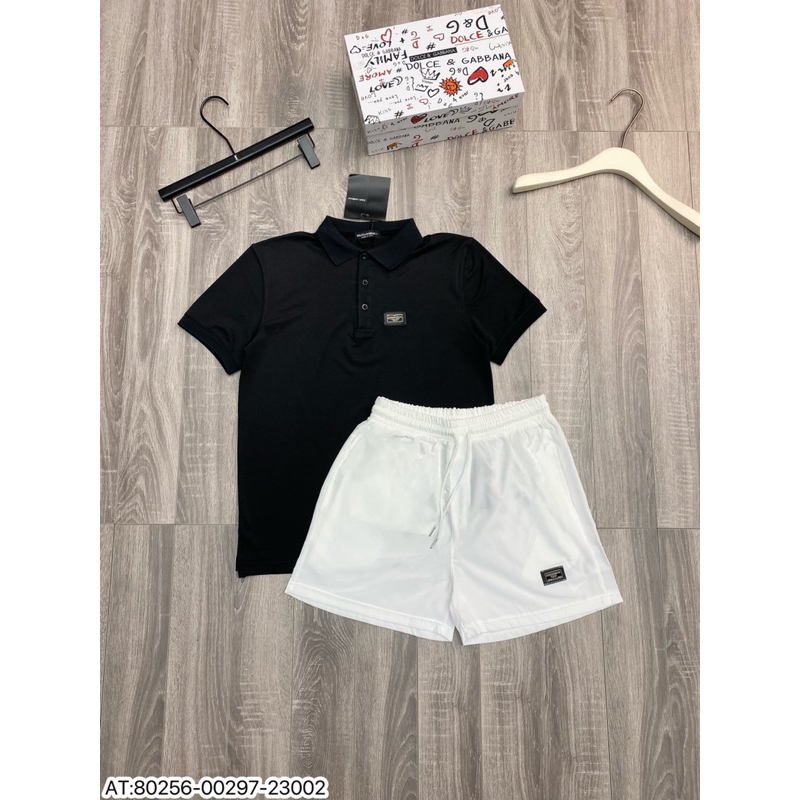 Bộ nam DOLE họa tiết loang thêu vân nổi phong cách trẻ trung from chuẩn