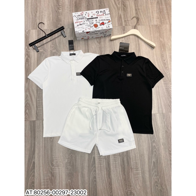 Bộ nam DOLE họa tiết loang thêu vân nổi phong cách trẻ trung from chuẩn