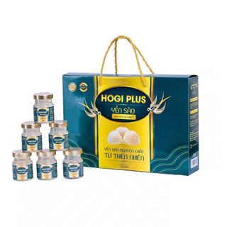 Combo 2 Hộp Yến Sào Hogi plus 40% nguyên chất, hộp 6 lọ x 70ml