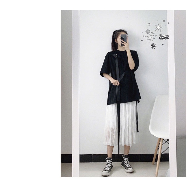 Áo thun áo phông form rộng nam nữ cotton freesize chữ Beccgirl - Chinchinsu