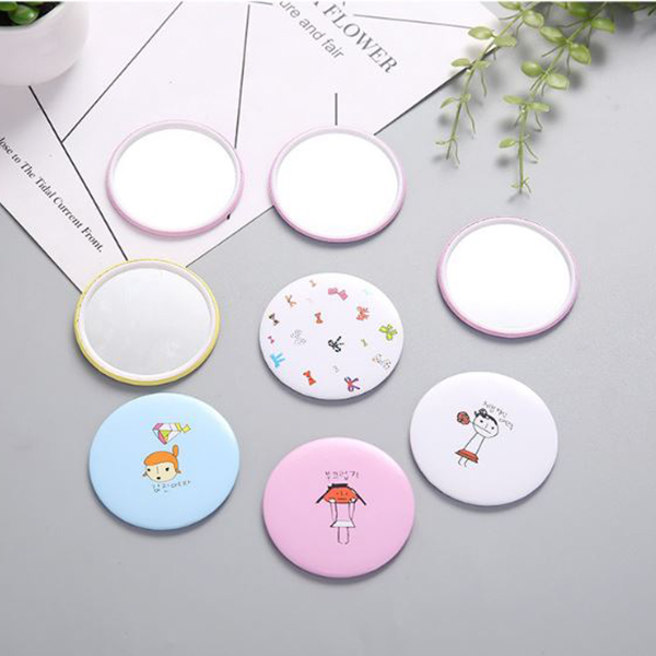 Gương Mini Tròn Cầm Tay Phong Cách Hàn Quốc Hoạ Tết Dễ thương