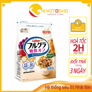 Ngũ cốc Calbee trắng,ngũ cốc giảm cân,ngũ cốc ít đường,ngũ cốc Calbee Nhật Bản 600g