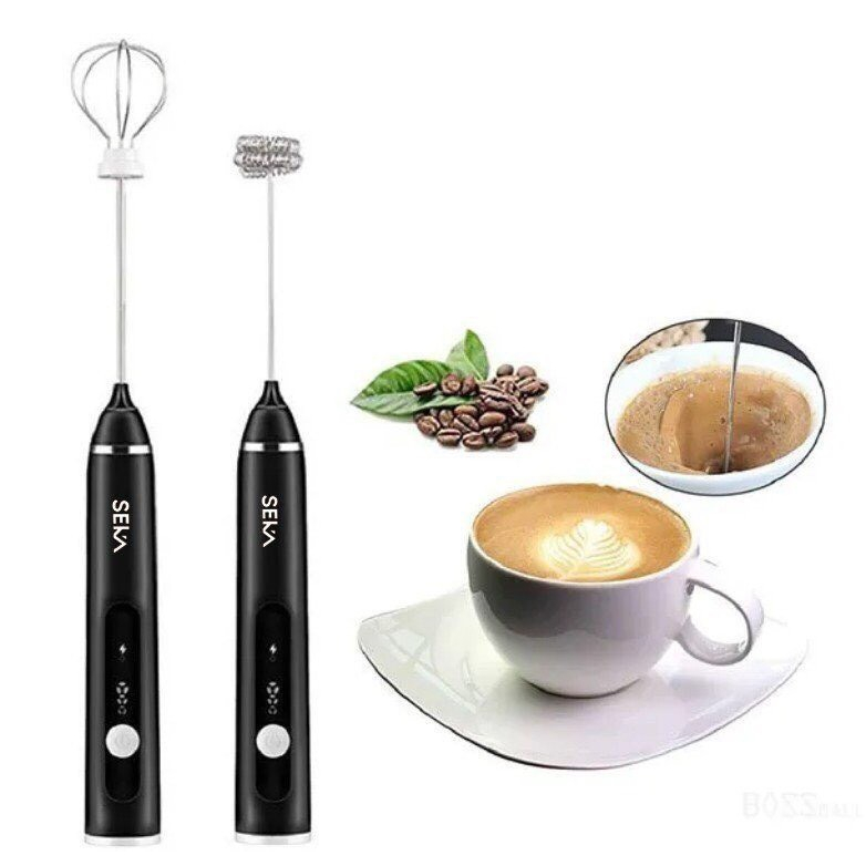 Máy Đánh Trứng Seka SK788 Chính Hãng, Que Tạo Bọt Cafe Mini Cầm Tay Không Dây 3 Cấp Độ - Sạc Pin sokany