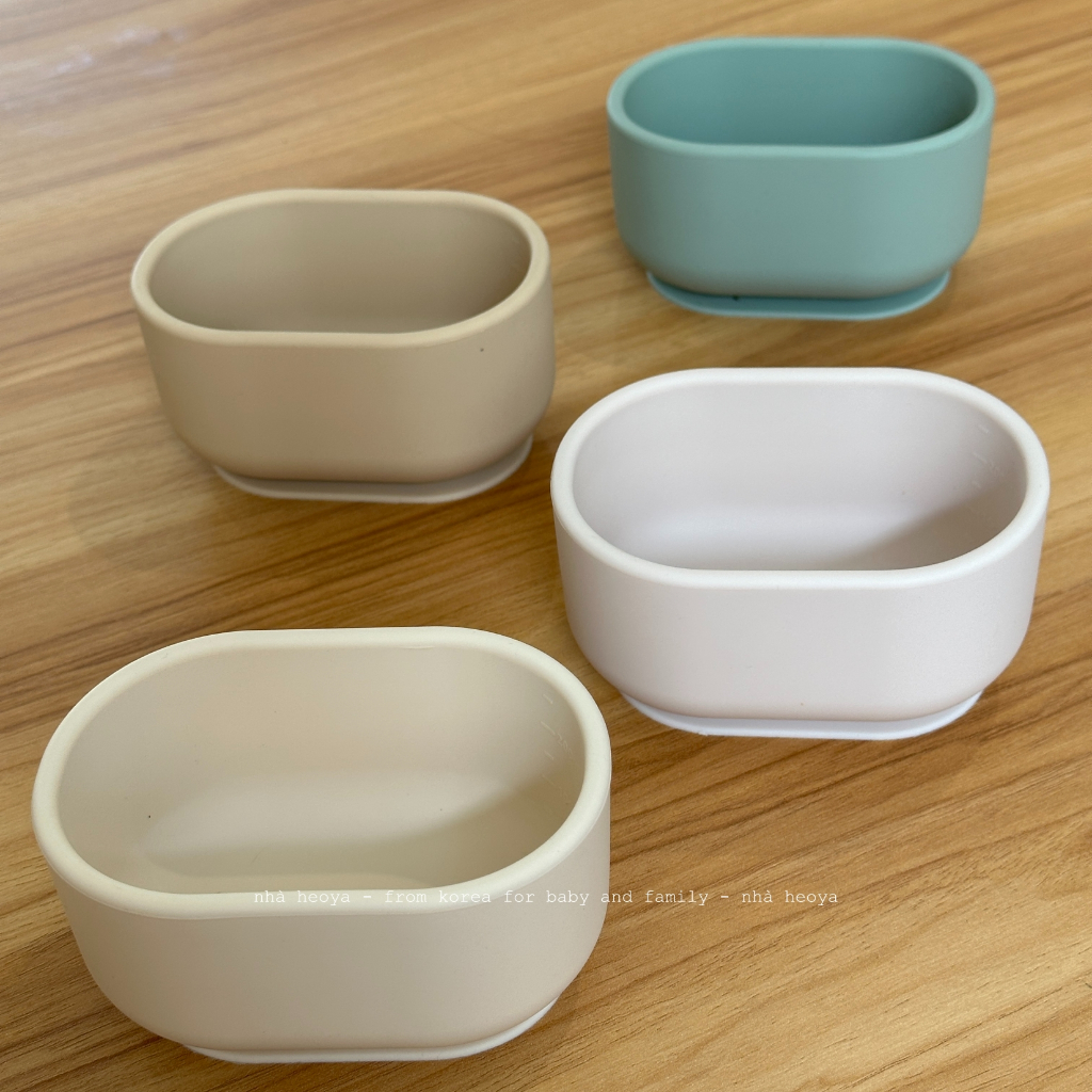 BÁT ĂN DẶM ĐẾ HÍT KÈM NẮP SILICON DONODONO