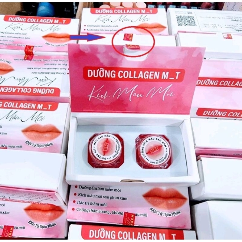 DƯỠNG MÔI - KÍCH MÀU MÔI COLLAGEN VIP (Set 2hũ)