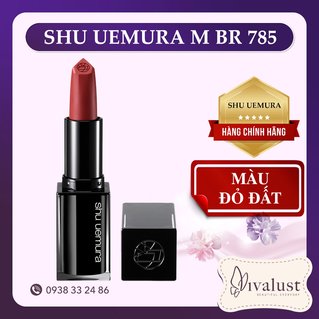 Son Shu 785 Rouge Unlimited Kinu Matte Lipstick 3.3g [Mới 2023]