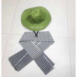 Combo mũ tai bèo và khăn rằng nam bộ