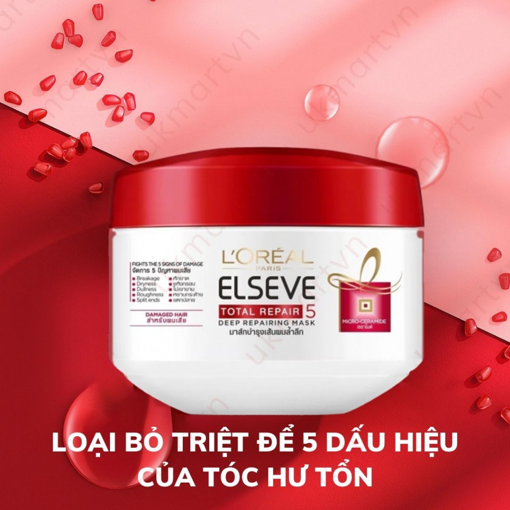 Kem ủ phục hồi tóc L'Oréal Paris Total Repair 5 200ml Mask Total Repair 5