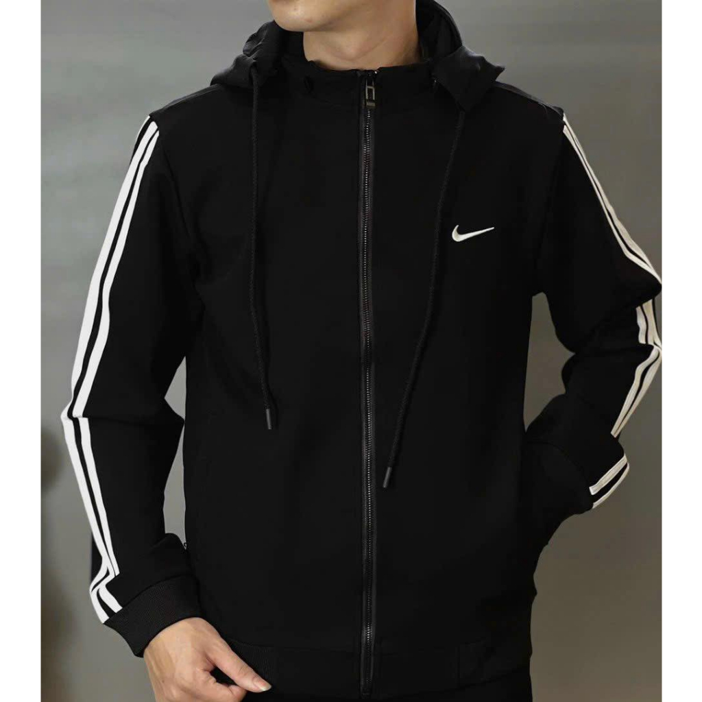 ÁO KHOÁC THỂ THAO NIKEEE THÁO RỜI NÓN