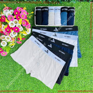 Combo Quần boxer nam, sịp đùi nam, quần lót đùi nam mẫu Vietsime lưng chữ dệt chất vải thun lạnh, co giãn 4 chiều