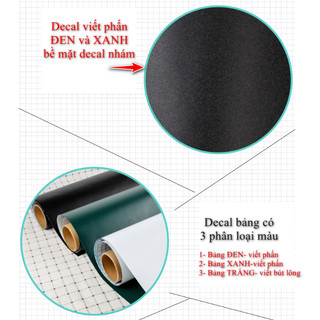 Decal Bảng Đen Viết Phấn Size 60x200cm