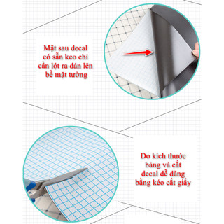 Decal Bảng Đen Viết Phấn Size 60x200cm