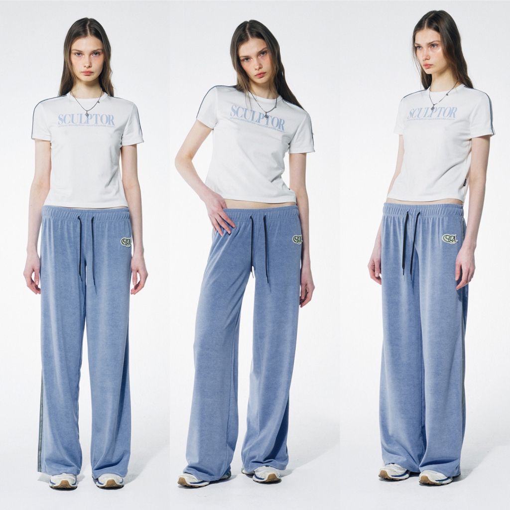Áo Croptop SCULPTOR Classic Logo Piping Croptop
