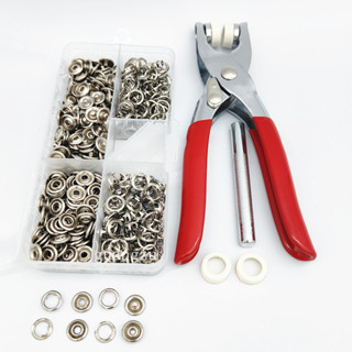 Bộ kìm bấm khuy cúc áo kèm hộp 100 chi tiết cúc áo - Dụng cụ bấm khuy đa năng