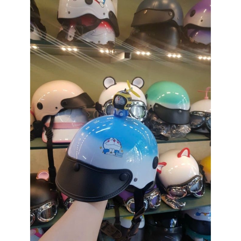 HOTTREND/ NÓN, MŨ BẢO HIỂM SƠN 2 LINE IN TEM DOREAMON