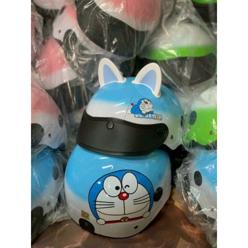 HOTTREND/ NÓN, MŨ BẢO HIỂM SƠN 2 LINE IN TEM DOREAMON
