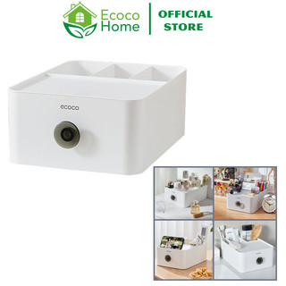 Kệ mỹ phẩm ecoco để bàn có ngăn kéo cao cấp e2334