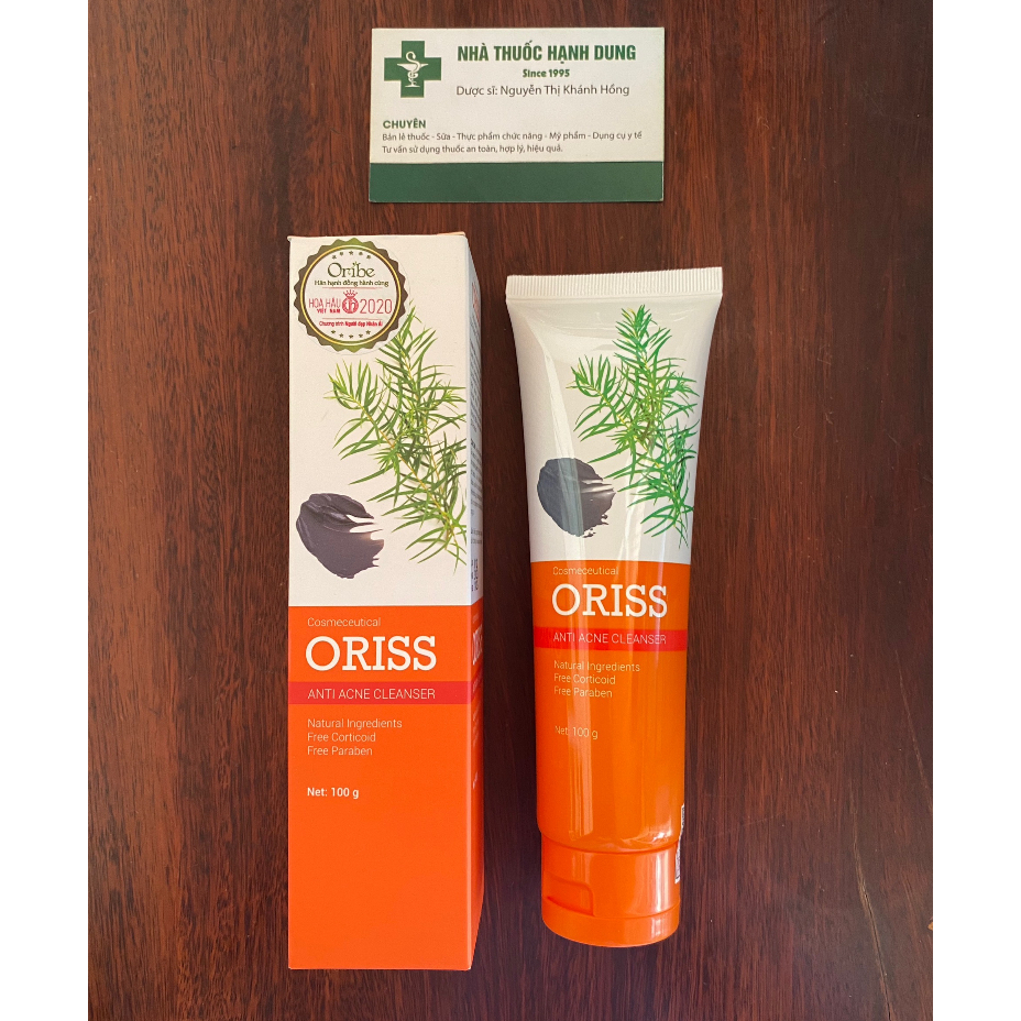 ✅[Chính hãng] Sữa rửa mặt ngừa mụn Oriss 100g - từ tràm trà và bùn khoáng giúp giảm mụn và ngừa mụn