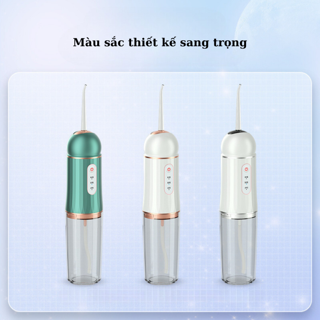 Máy Tăm Nước Cầm Tay SeaSy A9 Pro 3 Chế Độ Vệ Sinh Răng Miệng - Tặng Kèm 4 Đầu Tăm Chuyên Dụng