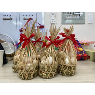 combo 50 giỏ tre đựng 10-15  trứng