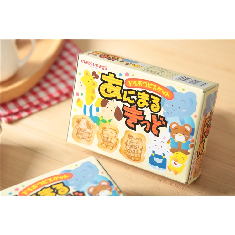 Bánh ăn dặm hình thú Matsunaga 35gr Nhật Bản