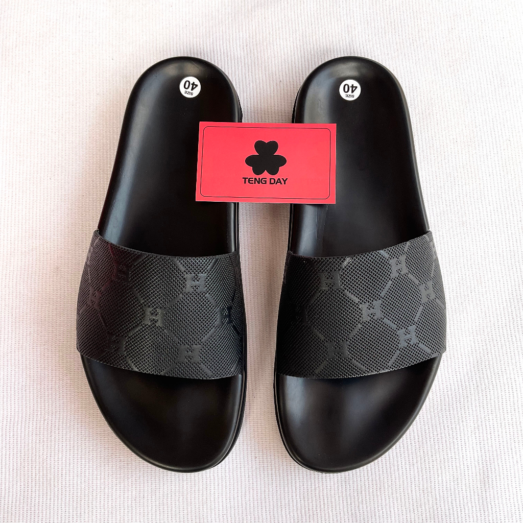Dép Quai Ngang Da Cao Cấp Nam Nữ - Đế 4cm Giúp Tăng Chiều Cao, Thời Trang - Sang Trọng.Tengday Vietnam