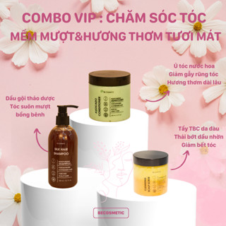 Kem ủ tóc, Dầu gội, Tẩy tế bào chết da đầu giúp tóc mềm mượt óng ả, phục hồi hư tổn Becosmetic
