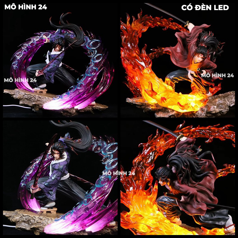 Mô hình nhân vật Yoriichi Kokushibou Yoxko21 decor Demon Slayer kimetsu no yaiba mã Yoxko21 thượng nhất