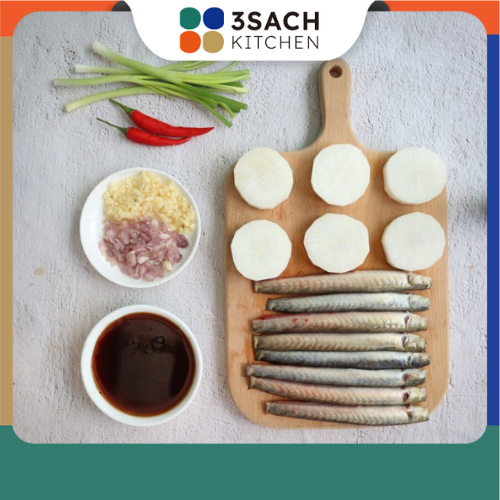 [RTC] Cá Kèo Kho Củ Cải Trắng (Khay 300g)