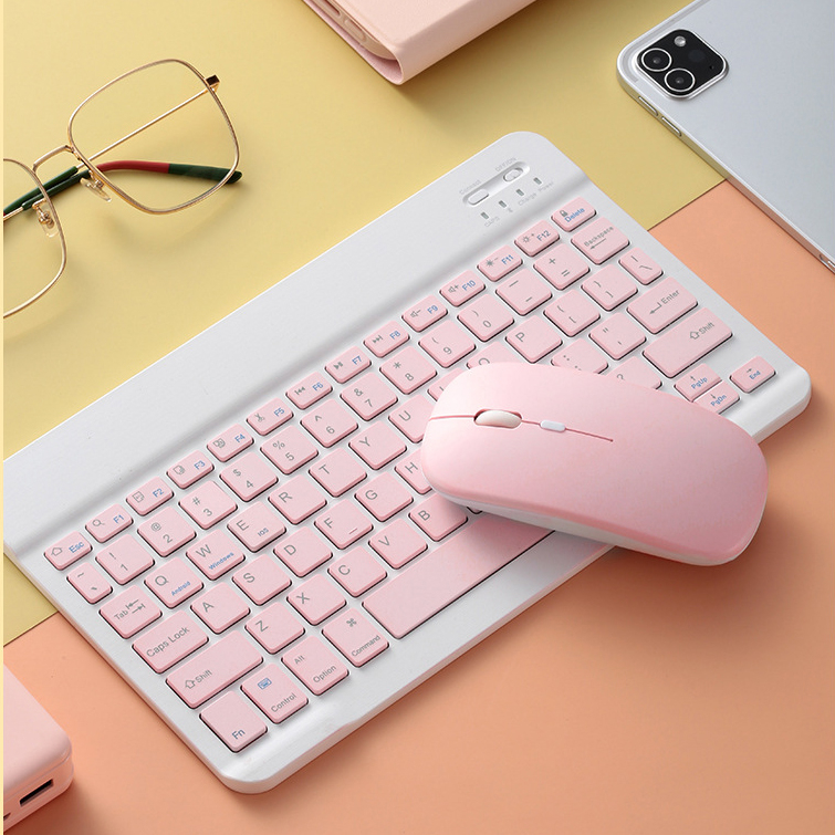 Bàn phím bluetooth không dây mini HP 10 inch/ chuột không dây cho điện thoại nhiều màu sắc tùy chọn