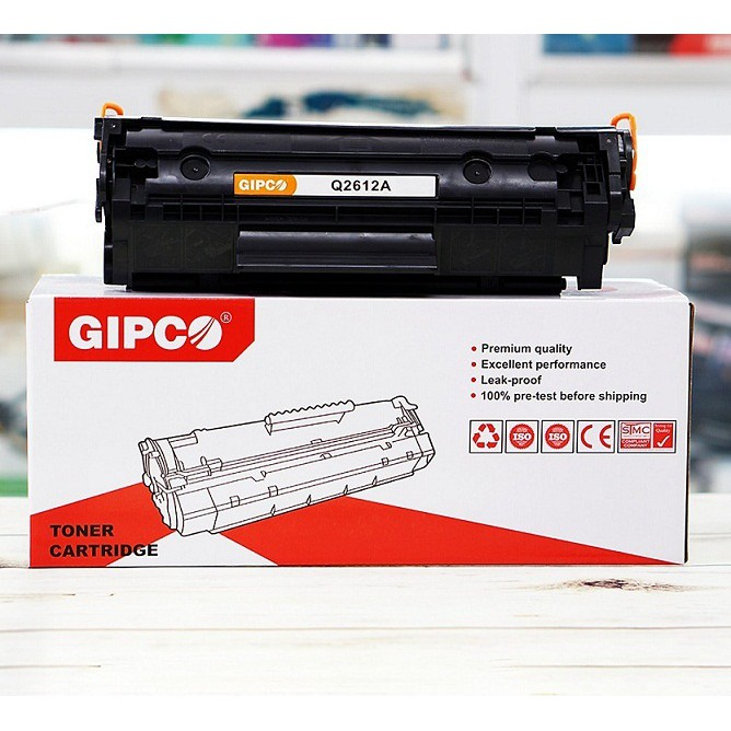 Hộp Mực Dùng Cho Máy In Canon LBP 2900, 3000 GIPCO Q2612A , Hàng Mới Nguyên Hộp