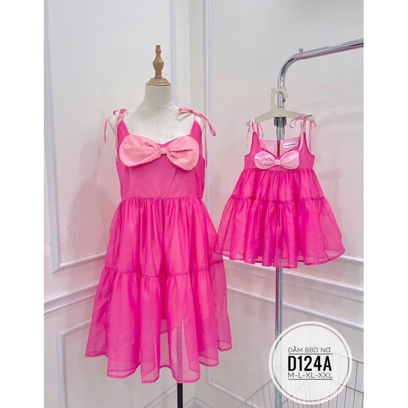 Bigsize Đầm BBD nơ D124a